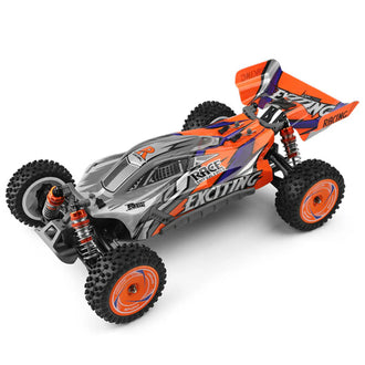 Машинка баггі WLToys 124010 4WD 50 км/год на радіокеруванні Жовтогарячий 1:12