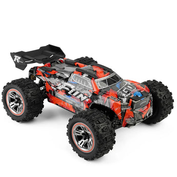 Машинка монстр трак WLToys 184008 4WD 60 км/год на радіокеруванні Червона 1:18