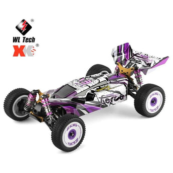 Баггі WLtoys 124019 4WD швидкість 60 км/год на радіокеруванні Фіолетова 1:12