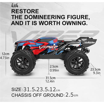 Машинка VIPER S910 High Speed 4WD Off Road Alloy Metal Part 35км/год на радіокеруванні Фіолетова 1:16