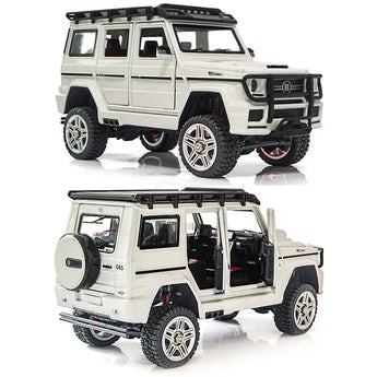 Іграшковий джип Mercedes-Benz AMG металевий на радіокеруванні Білий 1:24