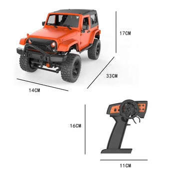 Позашляховик CLIMBING R31744 off-road crawler truck 4wd 4x4 Чорна 1:14