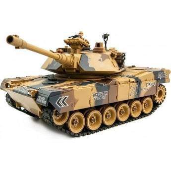 Іграшковий танк ABRAMS М1А2 Lichengfeng на радіокеруванні зі звуком і пневмоподушкою 1:18