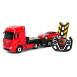 Вантажівка з автомобілем R/C 1:26 Mercedes-Benz Actros with 1/24 scale Car на радіокеруванні