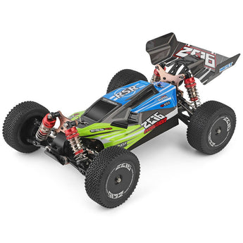 Машинка баггі WLToys 144001 4WD 60 км/год на радіокеруванні Зелена 1:14